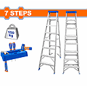 021 WLD2H07 ESCALERA DE ALUMINIO 7+1 ESCALONES WADFOW