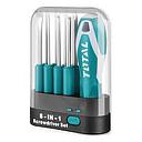 078 THT250906 SET DE 9 DESTORNILLADORES INTERCAMBIABLES INDUSTRIAL TOTAL