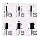 021 SYR12462 JUEGO DE FRESAS RECTAS 6MM 6 PIEZAS