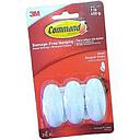 025 3MCMSASA3580 COMMAND 17082 GANCHO PEQUEÑO OVAL X 3