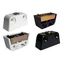 027 F-40 HERRAJES UNION DE 2 PIEZAS BLANCO