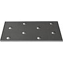 027 PL-408 CHAPA DE UNION NEGRA 40 X 80 MM