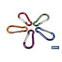 029 MOS8 MOSQUETON ALUMINIO 8CM