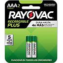 039 PL724-2 RAYOVAC PILA RECARGA PLAT AAA2
