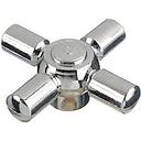 054 4808/39 VOLANTE PLASTICO CRUZ 42 CROMO-CROMO