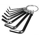 058 JUEGO DE LLAVES ALLEM TIPO LLAVERO 8 PIEZAS PRETUL