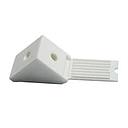 078 F-45-B ESCUADRA PVC CON TAPA BLANCA
