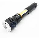 090 LINTERNA LED C/ZOOM SUPER POTENTE + BALIZA + LUZ DE COSTADO EN CAJA