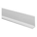 097 2063 ZOCALO ALUMINIO SLIM 60mm  X 2,5 Mts CROMO MATE